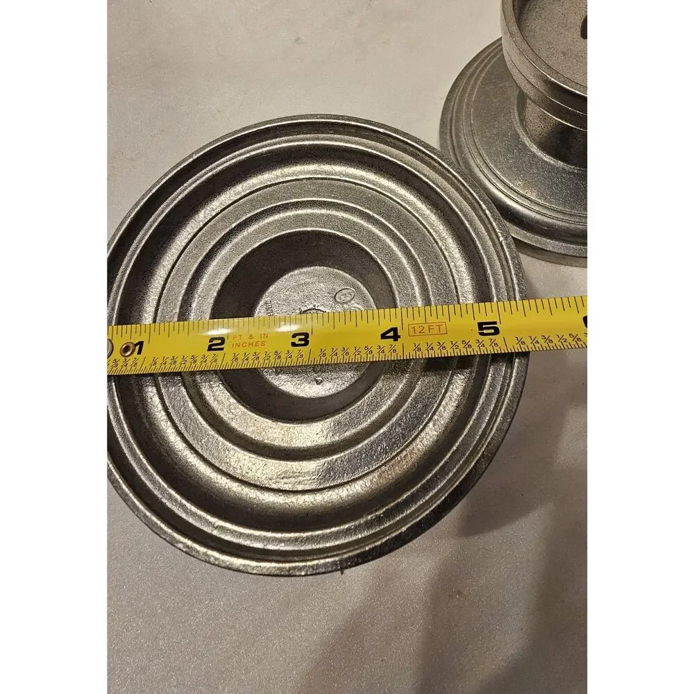 Wilton‎ Fitted Pedestal Stand Candle Holders Aluminum Alloy Set Of 2 VTG